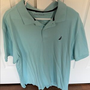 Nautica Men's Polo Shirt - Aqua